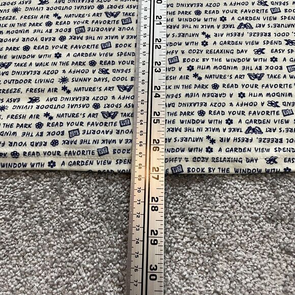 Unbranded Shirt Top Womens 3X White Blue Text Garden View Sunny Days Summer Tee - Picture 12 of 12